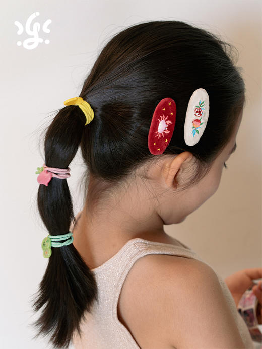 古古楽gugu中秋 刺绣发饰   原创设计  玉兔桂花经典中秋元素 商品图8