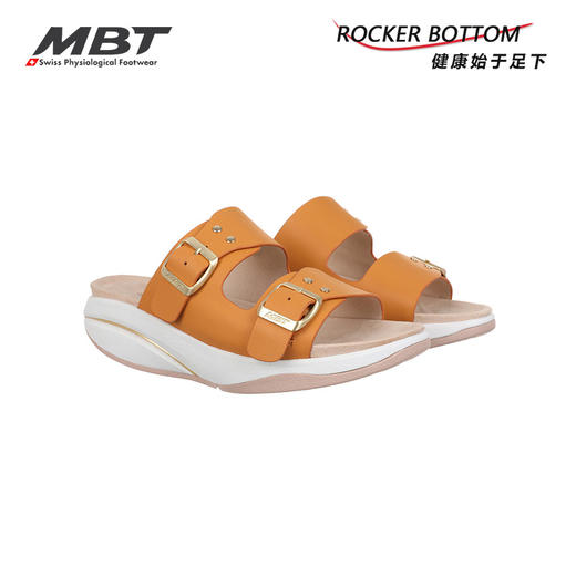 MBT足健康鞋女厚底休闲凉拖鞋足弓支撑腿部塑形增高防滑 牛皮LIKI 商品图5