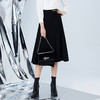 EITIE爱特爱秋季新款时尚通勤高腰百搭中长裙黑色A字半身裙7506205 商品缩略图3