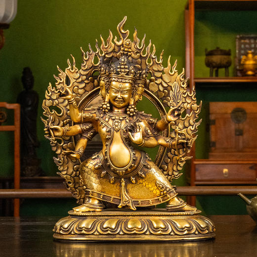 清 铜鎏金大威德金刚 商品图0