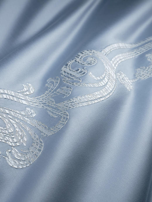 【ROYALCOVER】罗卡芙100支长绒棉套件欧式全棉刺绣四件套 亚得里亚海 商品图3