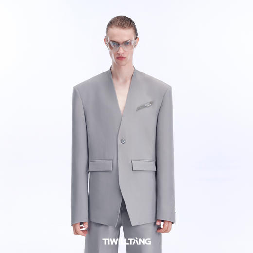 TIWILLTANG启世录“星辰菱阈”V领西装外套 商品图2