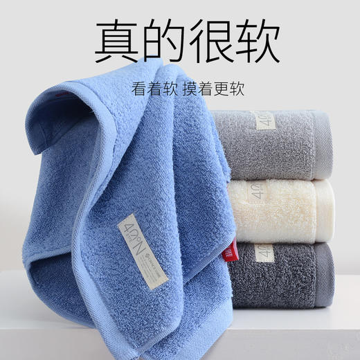 洁丽雅纯棉毛巾吸水新疆棉成人全棉家用洗脸巾柔软不掉毛擦脸亲肤 商品图1