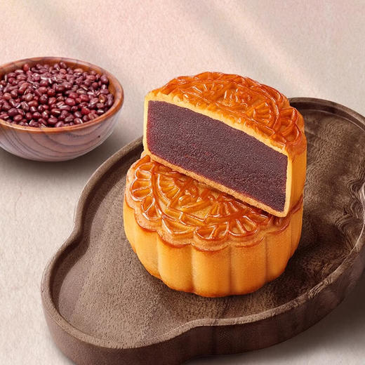 广州酒家 食在广州第一家 始创于一九三五年墨香雅韵豆沙月饼礼盒佛手珍珠红豆沙广式中秋节日送礼品720g 墨香雅韵豆沙月饼礼盒720g 商品图2