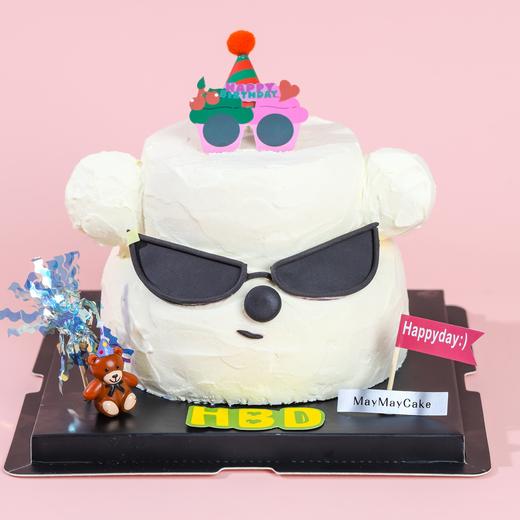 酷酷|墨镜小狗蛋糕【C4879】 商品图1