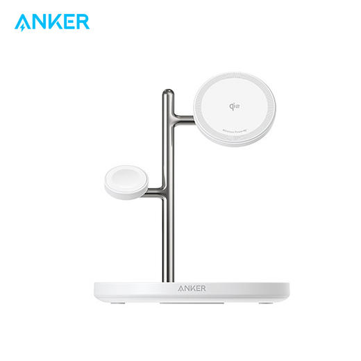Anker安克 苹果三合一15W无线充电器磁吸底座 B25M3 商品图0