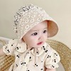 夏季婴儿蕾丝遮阳帽春秋薄款帽子女宝宝公主帽镂空儿童太阳帽夏天 商品缩略图2
