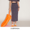 JUDYHUA 磨砂黑肌理半裙 商品缩略图0