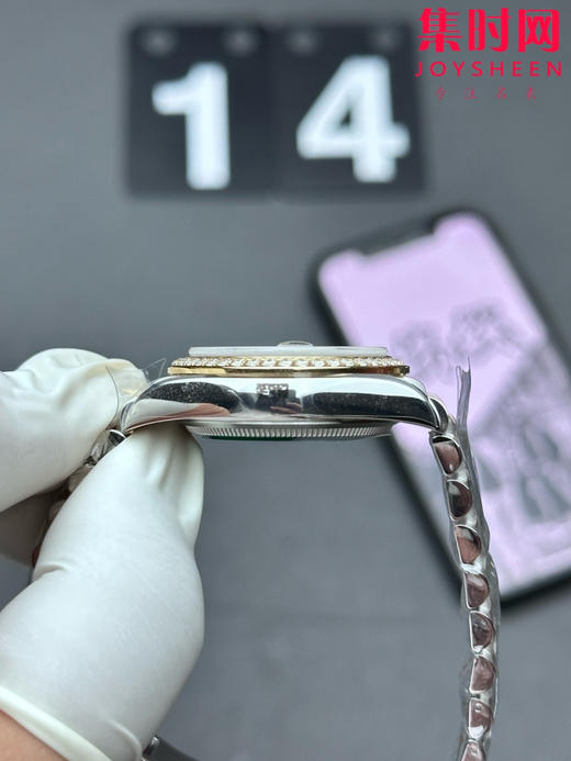 【钻圈款】劳力士日志型31系列 女士腕表 绿盘钻面
机芯：搭载改Cal.2236 商品图3