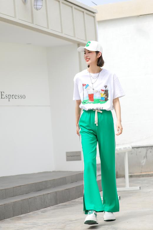 2137#运动风阔腿裤 商品图0