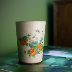 问鼎松涛彩绘哥窑可乐杯（瓜熟蒂落）（缺货）