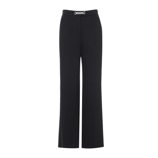 EITIE爱特爱秋季新款高腰简约通勤显瘦时尚百搭裤子7505210 商品图5