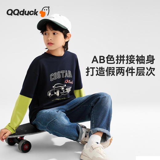 【清仓捡漏】【130】【可可鸭】男童春秋假两件长袖T恤 商品图4