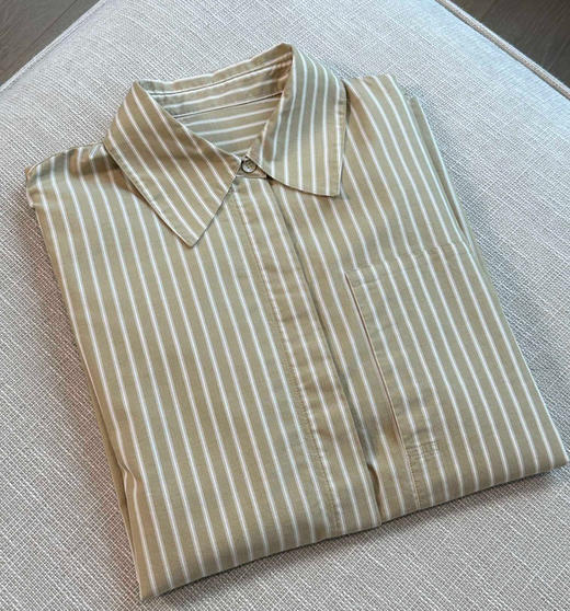 原价199之禾环保有机棉高支条纹衬衫072508 商品图10