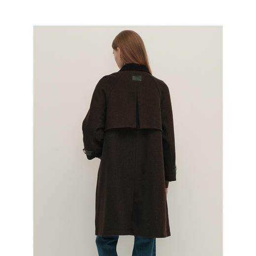 Teenie Weenie小熊简约毛呢大衣女冬季呢外套TTJW248C16N 商品图4