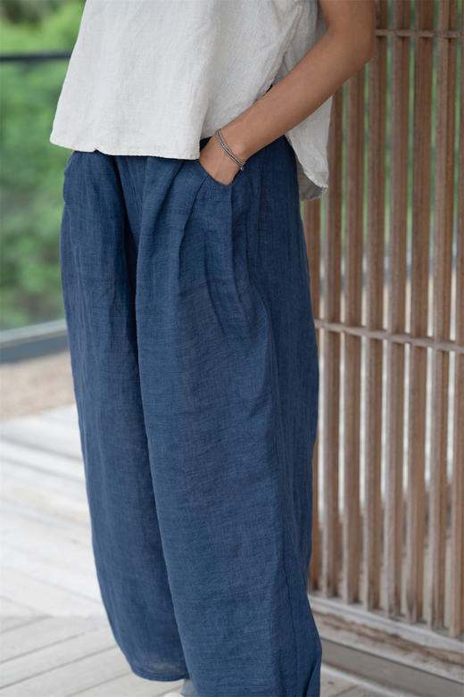 FREE YOGA日常休闲亚麻长裤001 商品图2