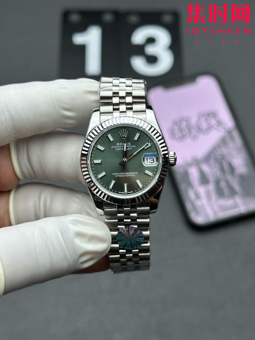 劳力士日志型31系列 女士腕表 薄荷绿
机芯：搭载改Cal.2236 商品图0