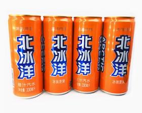 北冰洋橙味汽水罐装330ml*6罐