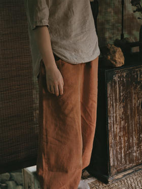 FREE YOGA禅修日常麻质长裤002