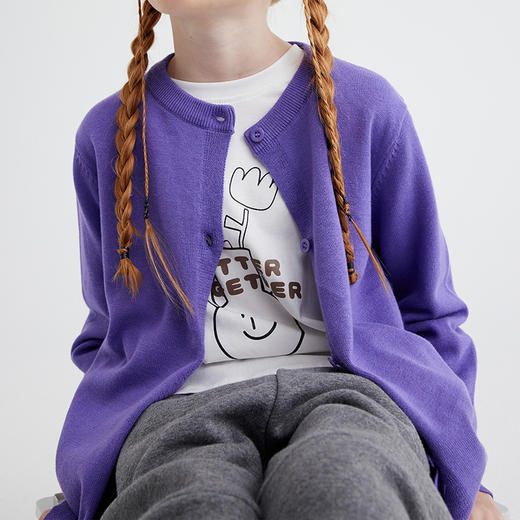 【新色再升级】儿童百搭纯色开衫毛衣 PQMY2412 商品图4