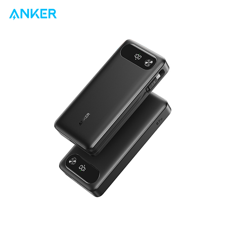 【热销】Anker安克 自带C线65W多口快充20000mAh移动电源适用于安卓华为苹果笔记本电脑 A1383