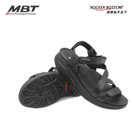 MBT足健康鞋女厚底休闲凉鞋足弓支撑 足跟痛 增高提臀 羊皮KIBURI 商品图3