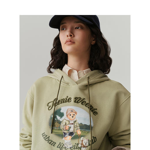 TeenieWeenie小熊卡通连帽卫衣女冬季卫衣TTMW244903T 商品图3