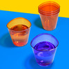 一次性克莱因蓝航空杯多彩凹口杯圆形咖啡杯撞色透明塑料杯水杯 商品缩略图3