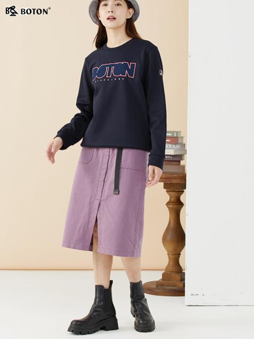 波顿春秋高端女士圆领绣花针织卫衣休闲百搭厚实挺括LT280123 商品图4