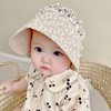 夏季婴儿蕾丝遮阳帽春秋薄款帽子女宝宝公主帽镂空儿童太阳帽夏天 商品缩略图1