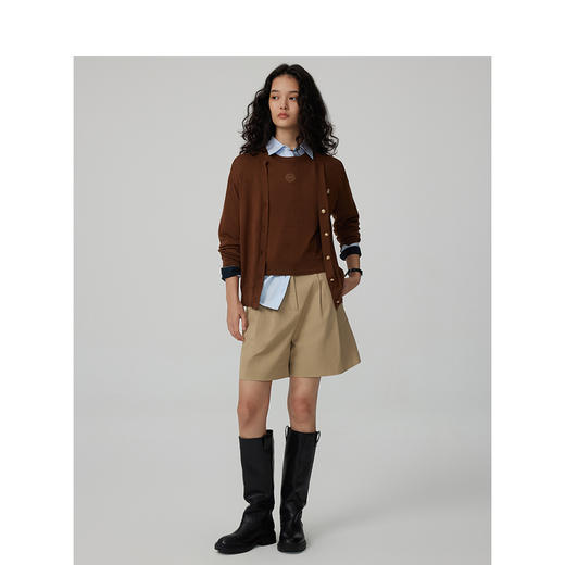 TeenieWeenie小熊字母毛针织开衫女冬季女毛衫TTCK244903W 商品图2