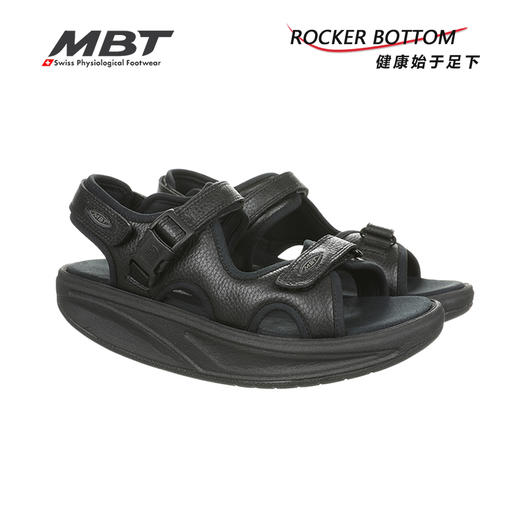 MBT足健康鞋女厚底休闲运动凉鞋 足弓支撑增高魔术贴牛皮 KISUMU 商品图5