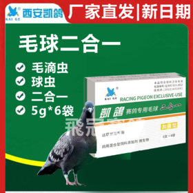 【毛滴虫球虫二合一】粉5g*6袋（凯鸽）