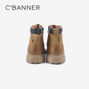 千百度男鞋户外厚底增高马丁靴冬季男士大黄短靴A24546296 商品缩略图3