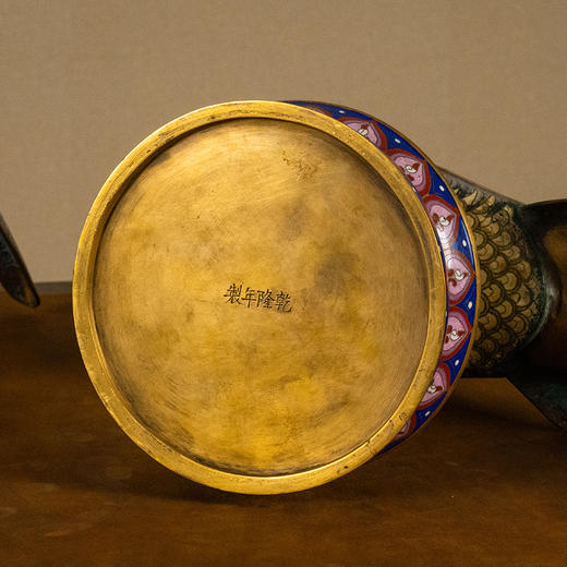 清 铜胎掐丝珐琅锦鸡（一对） 商品图3