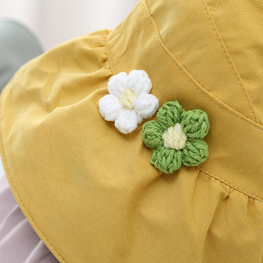 儿童帽子夏季女童空顶宝宝亲子出游大檐遮阳帽沙滩休闲洋气太阳帽 商品图2