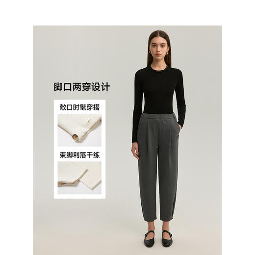 Teenie Weenie小熊字母卫裤女冬季长裤TTTM248903Y 商品图2