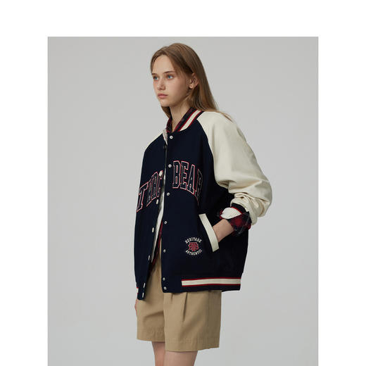Teenie Weenie小熊字母撞色外套女冬季女外套TTJJ244903P 商品图3