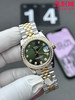 【钻圈款】劳力士日志型31系列 女士腕表 绿盘钻面
机芯：搭载改Cal.2236 商品缩略图1