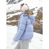 三彩冬季新款字母印花羽绒服白鸭绒蓄热外套保暖宽松立领女M 商品缩略图2