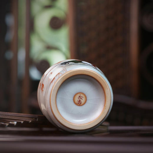 问鼎松涛彩绘哥窑步虚杯（雄赳气昂）（缺货） 商品图4