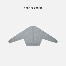  COCO ZONE2024时尚绵羊毛单排扣针织衫气质长袖上衣24C60089