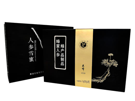 【东北特产】正宗饶河黑蜂园蜂蜜人参蜂蜜雪蜜黑蜂椴树蜜结晶蜜老人蜜礼盒 商品图3
