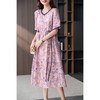 85885原形气质减龄印花连衣裙女夏季2024新款韩版收腰显瘦碎花长裙子 商品缩略图4