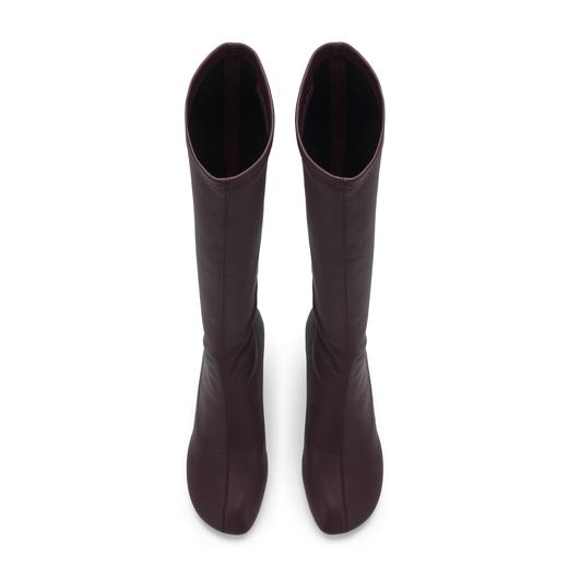 westory2024年秋季新款小圆头细高跟时尚气质优雅及膝靴W24DQ84001 商品图6