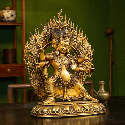 清 铜鎏金大威德金刚 商品图4