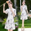 新中式改良旗袍连衣裙，甜美气质年轻款短小个子裙子HR-MEIQIN6070 商品缩略图0