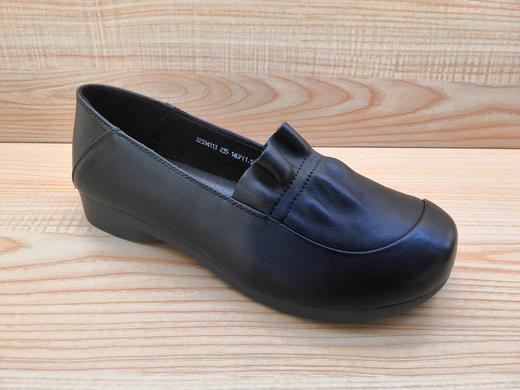 豪行真皮女鞋22394113平底舒适休闲中口中年单鞋正品 商品图1