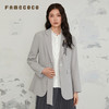 Famecoco范可儿西装外套翻领不对称设计职业风通勤风女装FAB6AW015 商品缩略图0