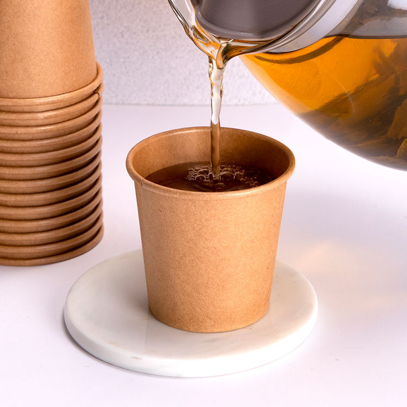 喇叭花一次性小纸杯品尝杯茶道杯试饮杯加厚咖啡纸杯热饮杯100个